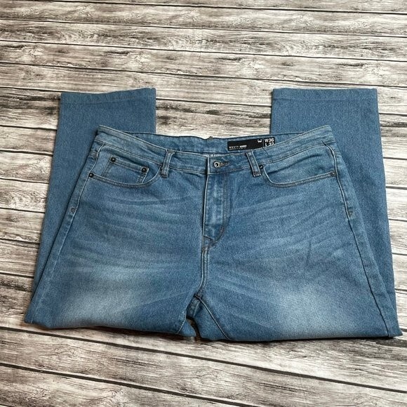 Westy MFG. CO. Nomad Slim Fit Jeans 36 x 25 Inseam Cropped Capri Stretch Hemmed - Picture 1 of 13